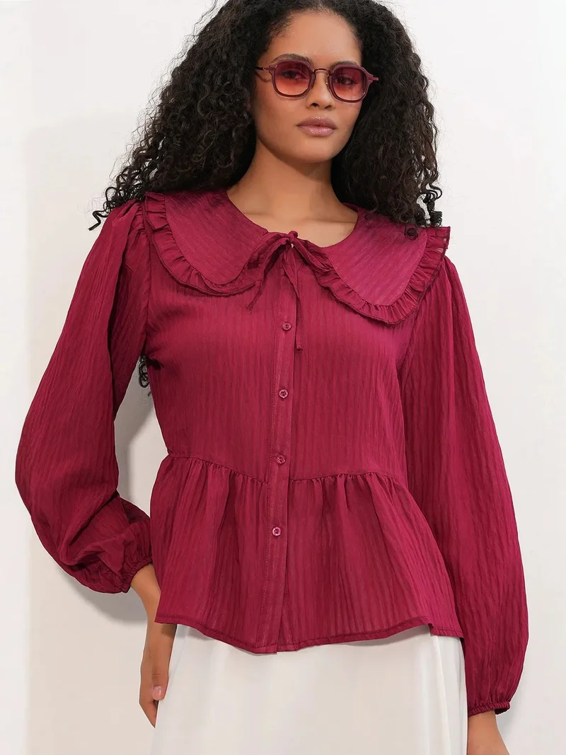 بيغ دارت BDART Women’s Viscose-blend Blouse With Baby Collar