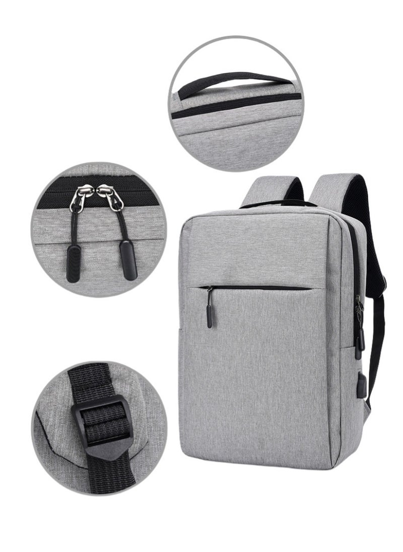 Generic - 15-inch durable waterproof business laptop backpack Computer layer with USB charging port - Image 1