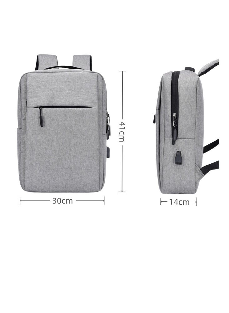 Generic - 15-inch durable waterproof business laptop backpack Computer layer with USB charging port - Image 1