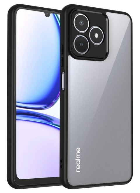 جراب لهاتف Realme C53/C51/Note 50، جراب واقٍ شفاف من مادة TPU الناعمة، جراب صلب من مادة البولي كربونات مقاوم للخدش والصدمات لهاتف Realme C53