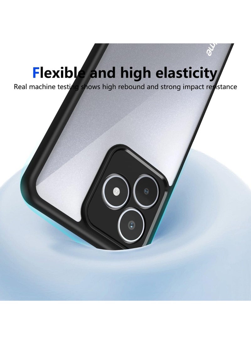 ماركة غير محددة - جراب لهاتف Realme C53/C51/Note 50، جراب واقٍ شفاف من مادة TPU الناعمة، جراب صلب من مادة البولي كربونات مقاوم للخدش والصدمات لهاتف Realme C53 - Image 1