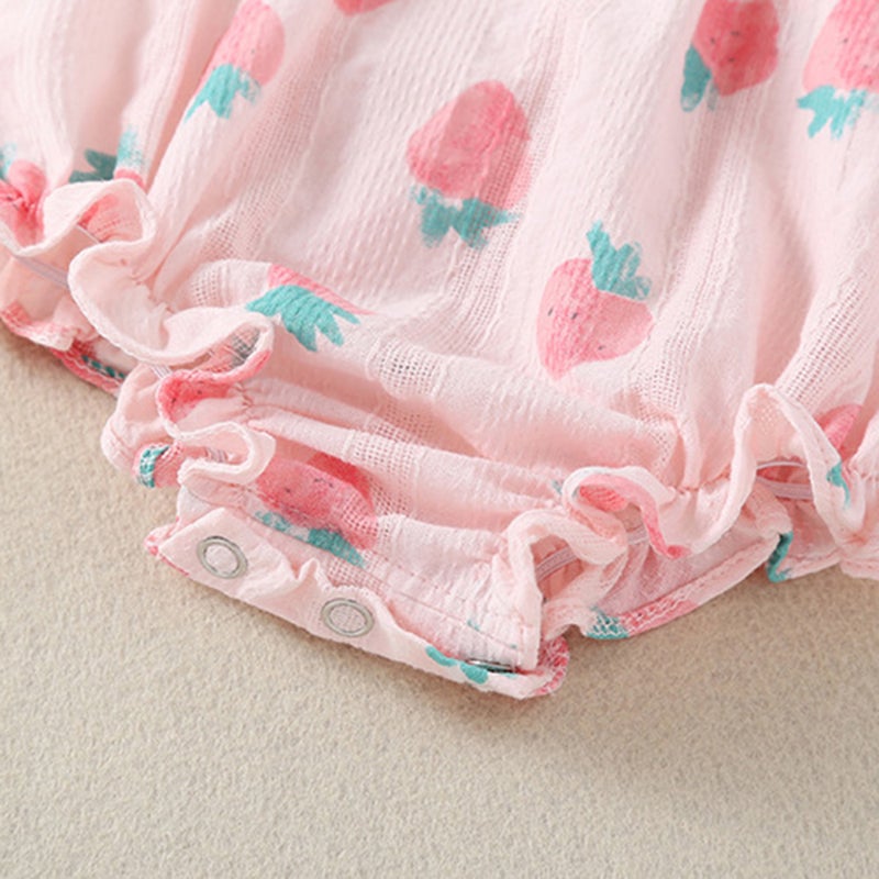 Baby clothes women's summer triangle princess sling climbing clothes baby one-piece Harrier bag fart clothes white - Image 5