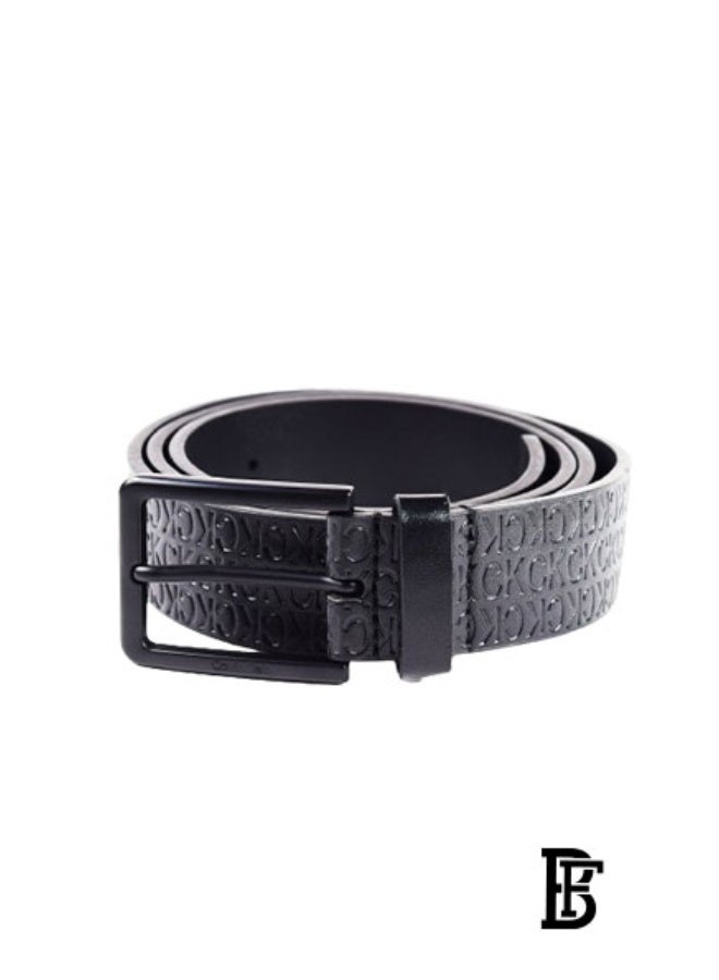 Calvin Klein Jeans Calvin Klein Genuine Leather Black Men's Belt CKB2.2 - Image 3
