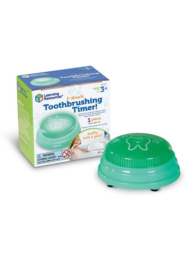 Learning Resources 2-Minute Toothbrushing Timer - Age 3+ Helps Kids Dental Health, Toddler Timer Bathroom - Image 1