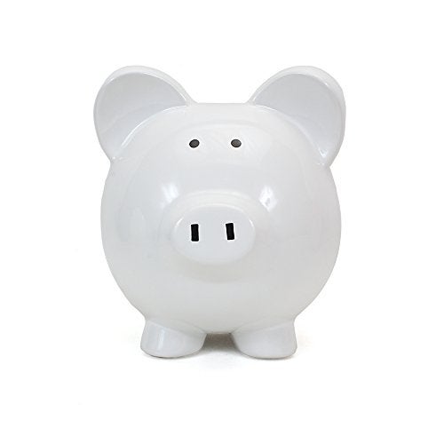 Child to Cherish Ceramic Piggy Bank, White - Image 5
