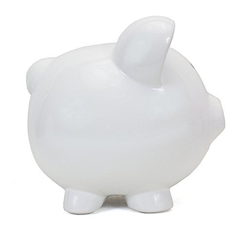 Child to Cherish Ceramic Piggy Bank, White - Image 2