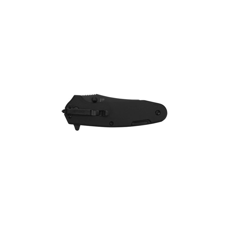 Kershaw كيرشو فنكشن EMT (8100)؛ سكين جيب قابل للطي متعدد الوظائف؛ شفرة فولاذية مقاومة للصدأ بطول 3 بوصات مع حافة مسننة جزئيًا؛ مشبك كارابيني، قاطع حبال، طرف مفك، مفتاح سداسي، طرف لكسر الزجاج، أسود - Image 4