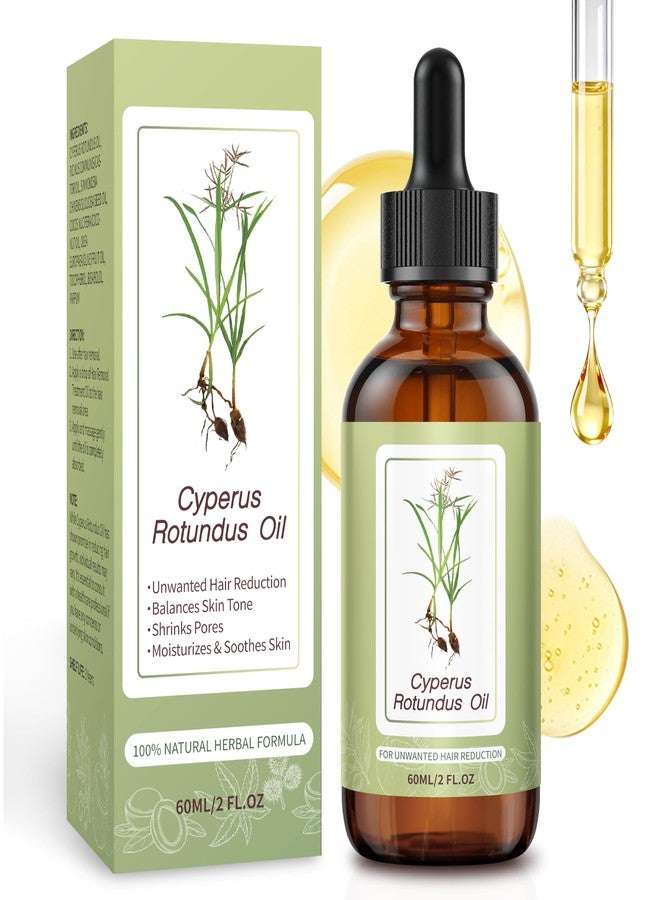 Veakoo Cyperus Rotundus Oil, Natural Cyprus Rotundus Oil for Hair Removal, Reduces Unwanted Face Body Hair Growth, Moisturizes & Soothes Skin, Shrinks Pores, Ideal for All Skin Types, 2 Oz - Image 1
