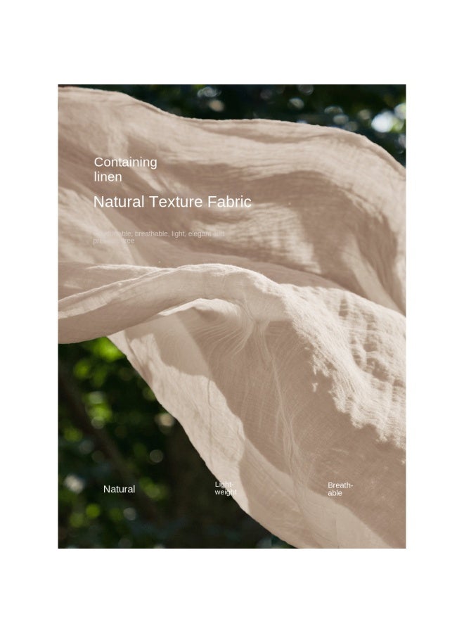 Flax Linen Relaxed Two-piece Set For Light Commuting】breathable Summer 2025 Outfit With Comfortable And Elegant Style - Image 4