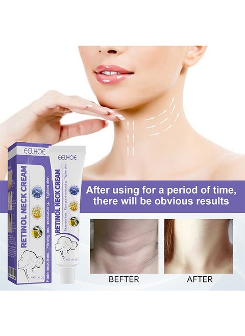 Retinol Neck Cream -Firming and Moisturizing Brighten Skin Neck Massage,Reshape Swan Neck