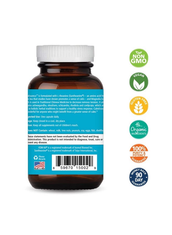 PURE ESSENCE LABS Calm Essence - Natural Sleeping Aid and Anti Stress Supplement for Adults - Calming Stress Relief (30 Capsules) - Image 4