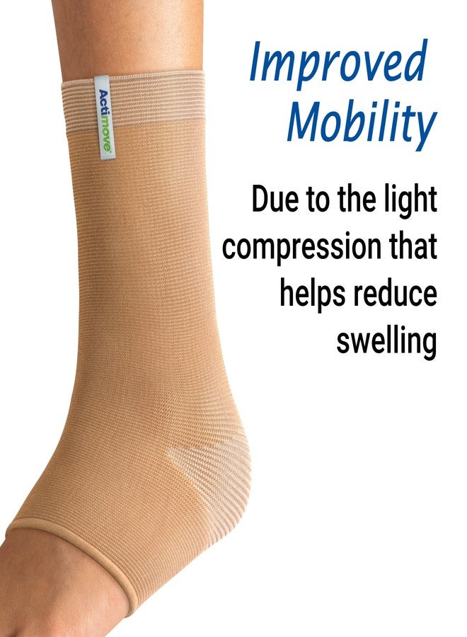 Actimove Arthritis Care Ankle Support with Heat-retaining Fabric - Drug-free Pain Management for Arthritis, Increases Blood Circulation - Left/Right Wear - Beige, X-Large - Image 2