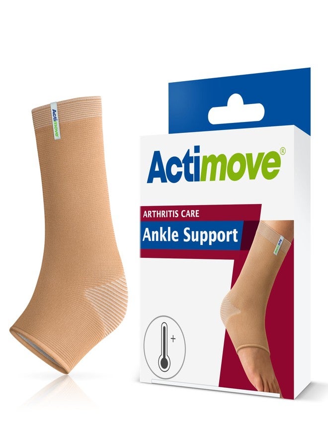 Actimove Arthritis Care Ankle Support with Heat-retaining Fabric - Drug-free Pain Management for Arthritis, Increases Blood Circulation - Left/Right Wear - Beige, X-Large - Image 1