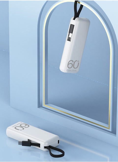 Mini Power Bank 5000mAh, 10W Fast Charge Cell Phone Battery Pack, Dual Output External Battery Compatible with iPhone