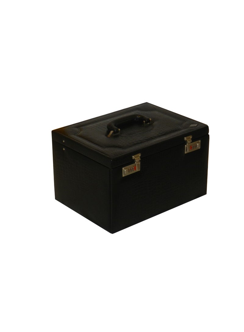LAVERI LEATHER Laveri Jewellery Box Ring Necklace Earring Bracelet Storage Box Leather Multifunction Jewelry Organizer Box  - Image 2