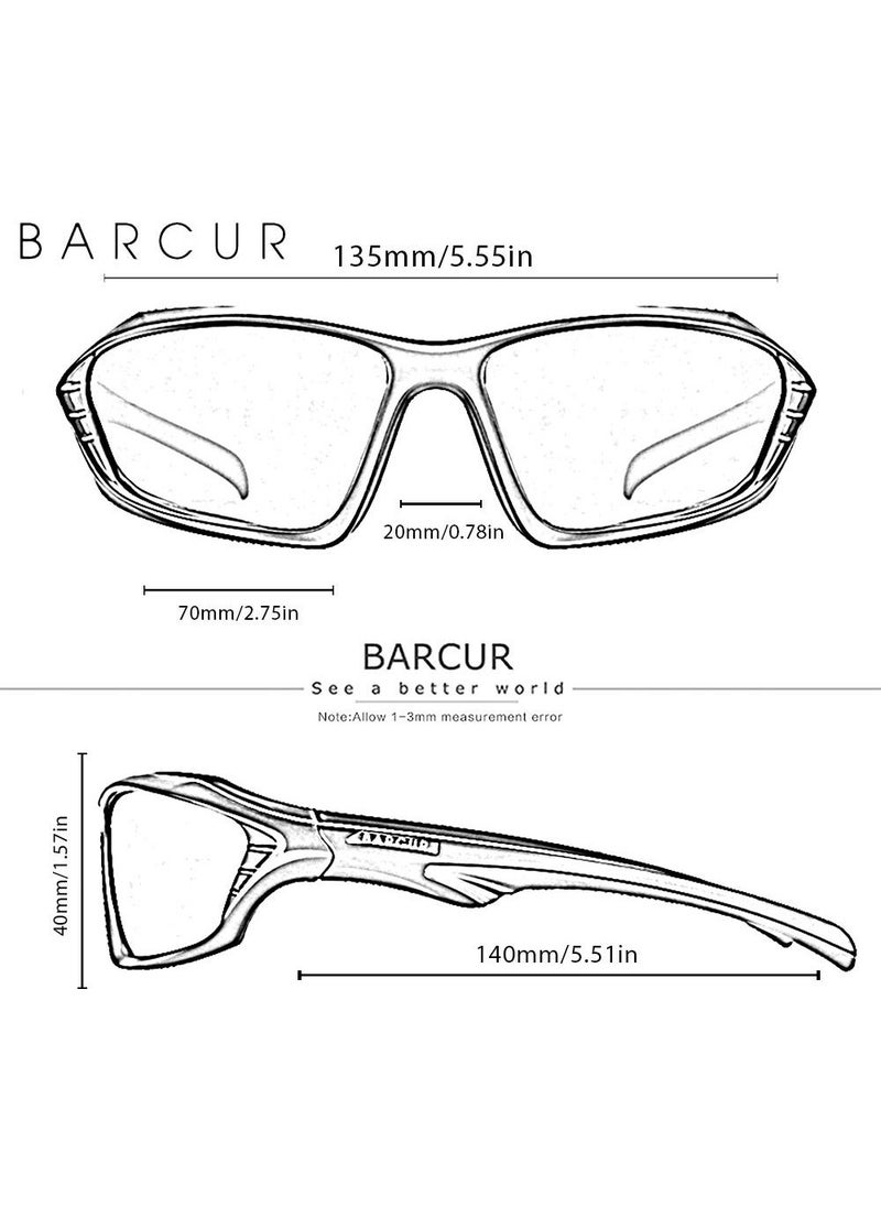 Barcur Mantovani Made in America High Quality UV400 Polarized Men's and Women's Sunglasses - Cycling Glasses  - Image 2