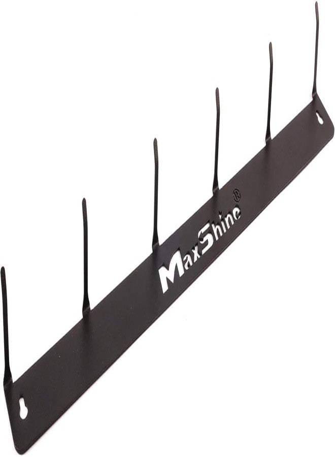 Maxshine Universal Detailing Brush Hanger - 6 Organizer Hooks, Lightweight Wall-Mounted Design for Auto Detailing Supplies, Ideal for Garage & Mobile Use (Logo, 2, Count) - Image 3
