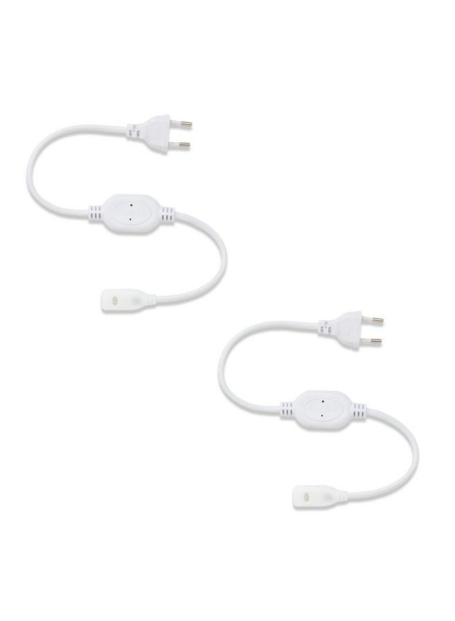 Murphy 220V AC PIN Connector/Adaptor/Cable for LED (SMD 2835-120 LED/Mtr.) Rope Light (Pack of 2) - Image 1