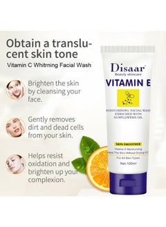 Disaar Beauty Vitamin E Moisturizing Facial Wash with Sunflower Oil – 100ml - pzsku/Z1F814EA6837A8A42A1AEZ/45/_/1739918074/26105be7-c757-46a5-8595-ccbc5126defc