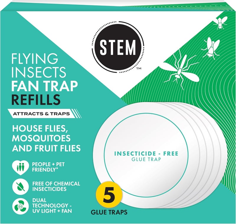 STEM STEM Glue Trap Rell Pads for STEM Flying Insect Fan Trap Device 5 Count - Image 1