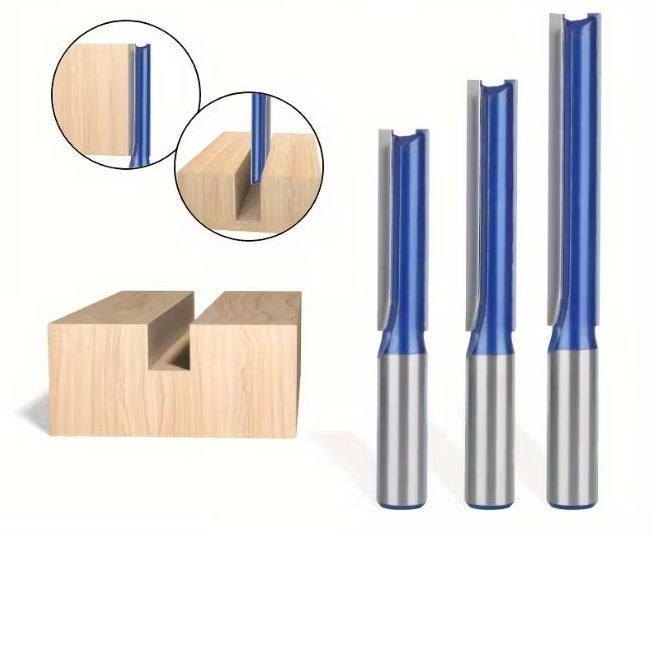 T&Y قاطع راوتر مزدوج الشفرات 12 مم عمود، 12x50، 12x65، 12x75 مم قطع، قاطع شفرات مزدوجة لقطع ديدو، قطر القطع، قاطع لعمل الأخاديد في الخشب - Image 2