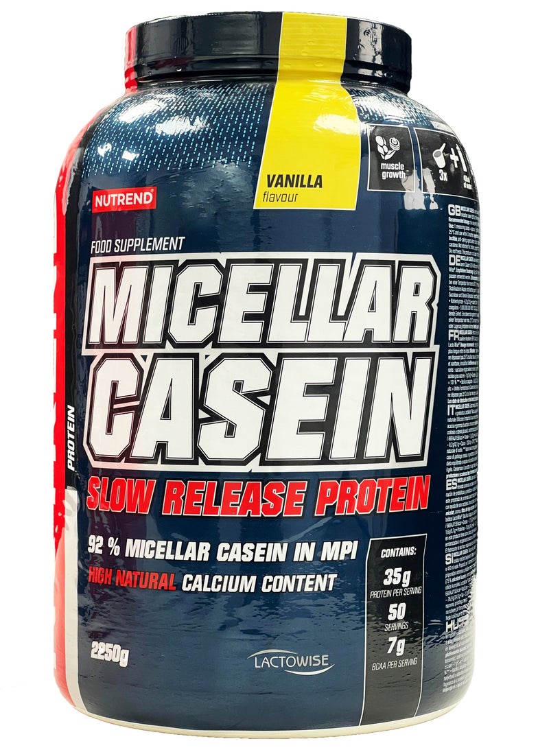 NUTREND - Micellar Casein 2250 Grams, Vanilla - Image 1