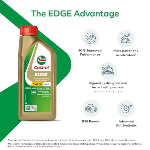 Castrol 3423440 Edge 5W-30 LL Full Synthetic Engine Oil for Cars (1L) - Image 4