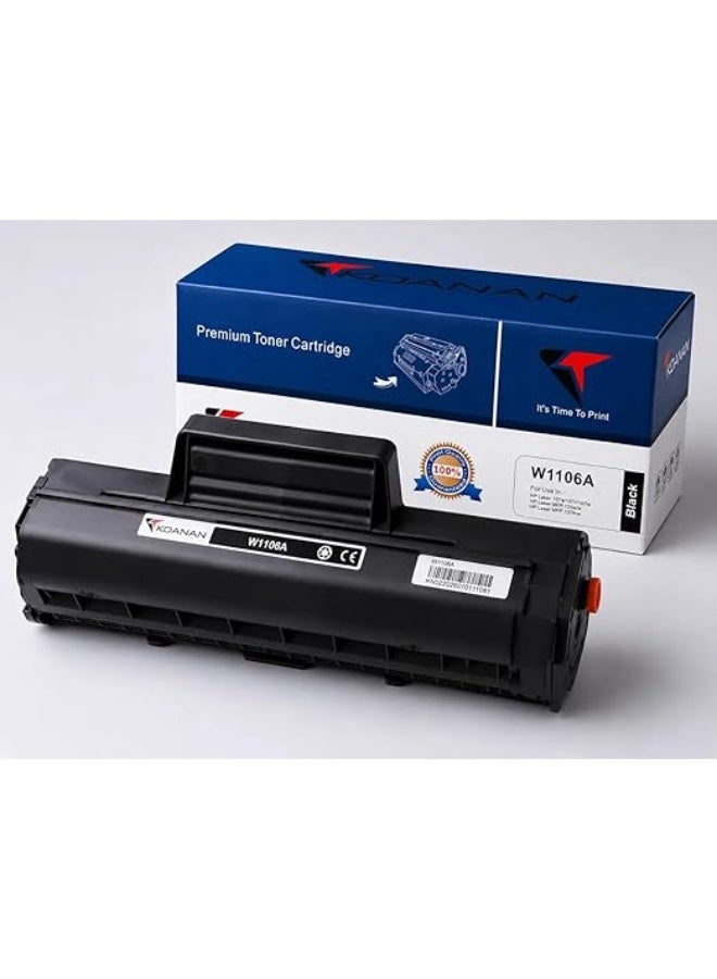خرطوشة حبر ليزر أسود متوافقة مع HP 106A، لطابعات HP Laser 107A و107W وHP MFP 135A و135W و137FNW، جودة طباعة عالية، سهلة التركيب - Image 1