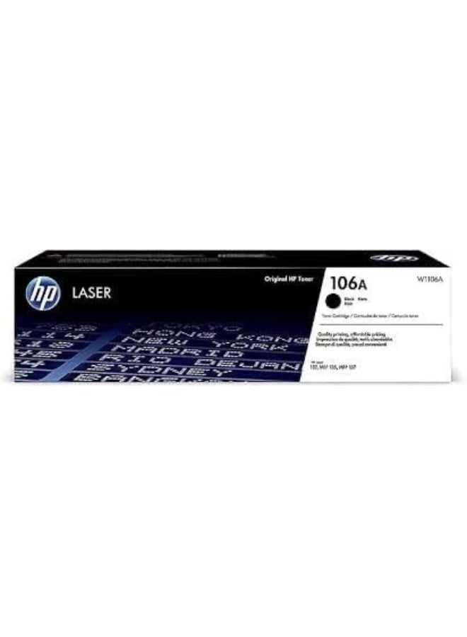 خرطوشة حبر ليزر أسود متوافقة مع HP 106A، لطابعات HP Laser 107A و107W وHP MFP 135A و135W و137FNW، جودة طباعة عالية، سهلة التركيب - Image 2