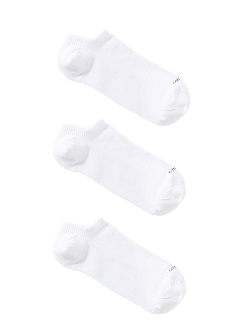 Cottonil Pack of 3 Unisex Mini Socket Socks - White