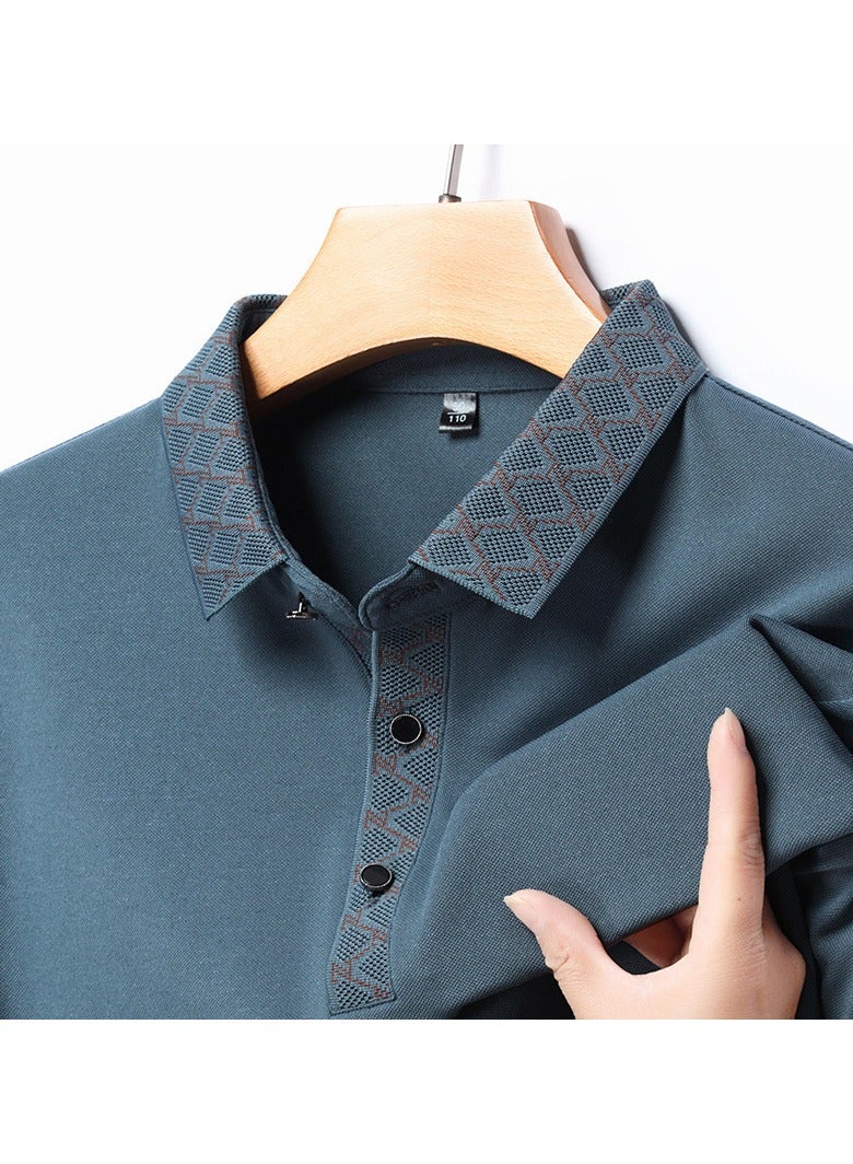 Shougu Business And Leisure High-end Elastic Wrinkle Resistant Polo Shirt  - Image 1