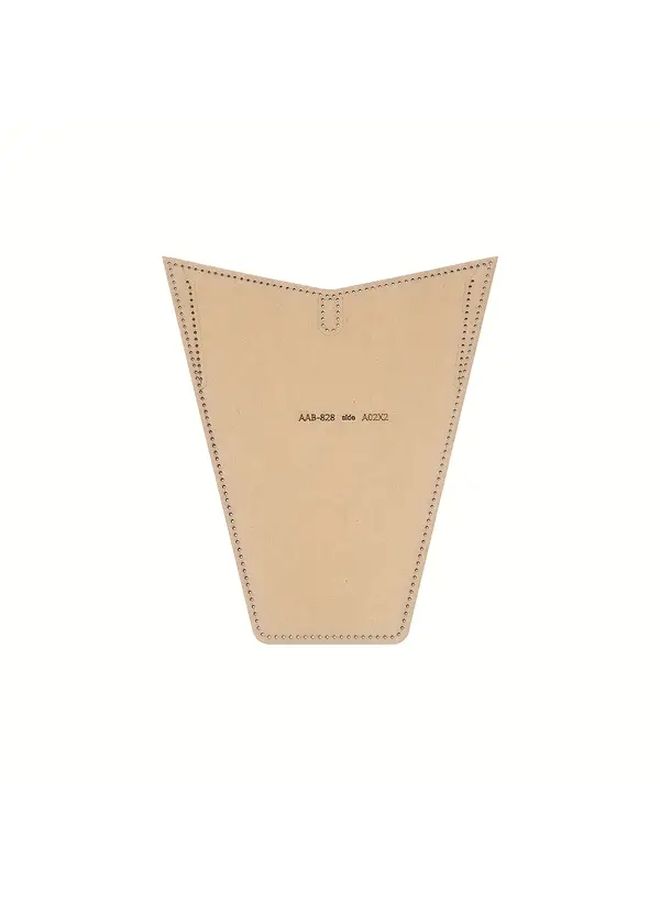 1 Set DIY Leather Craft Handbag Wallet Organizer Kraft Paper Template With Sewing Holes - Image 5