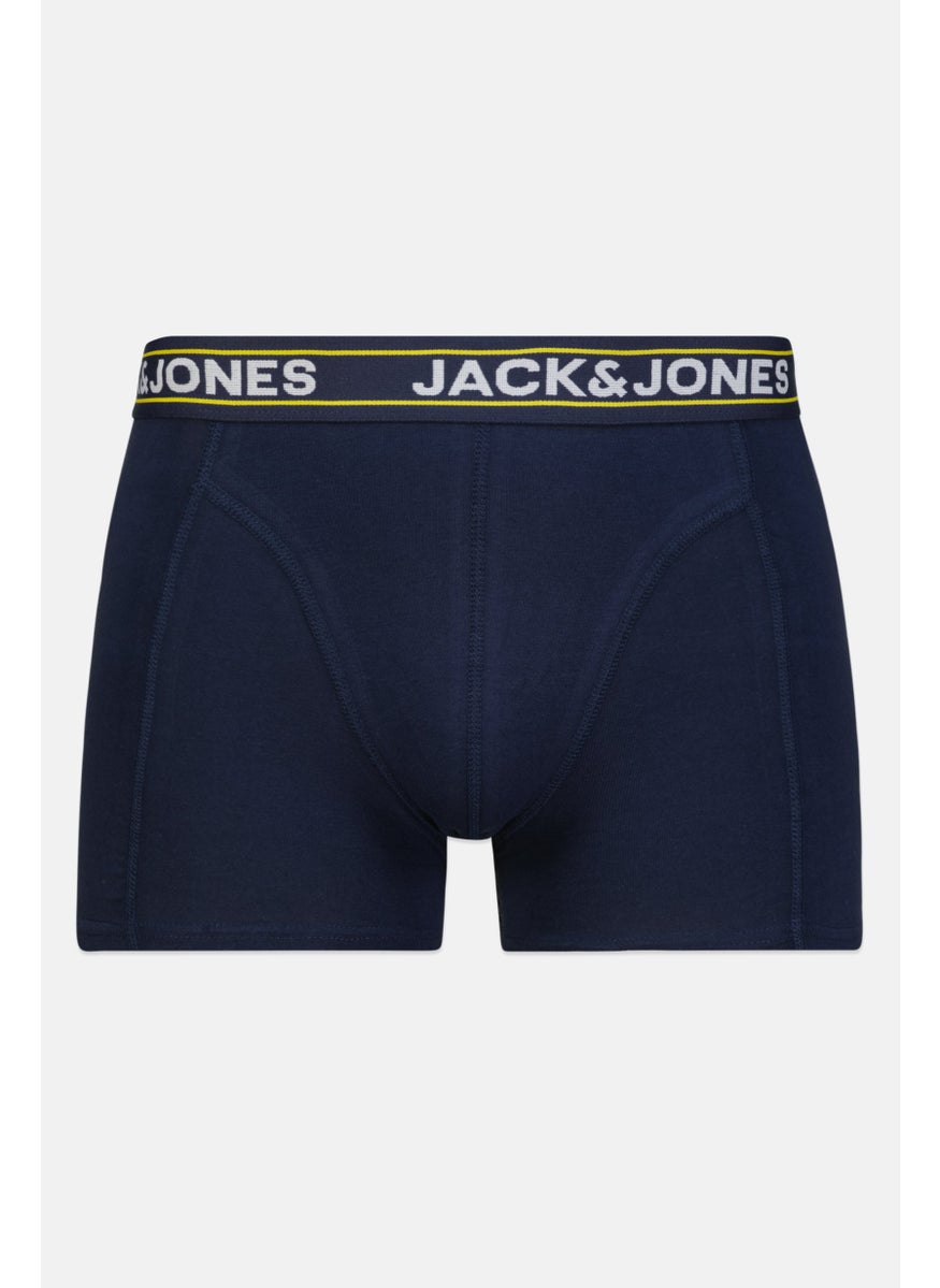 Jack Jones - Men 3 Pieces Allover Print Boxer Briefs, Multicolor - Image 1