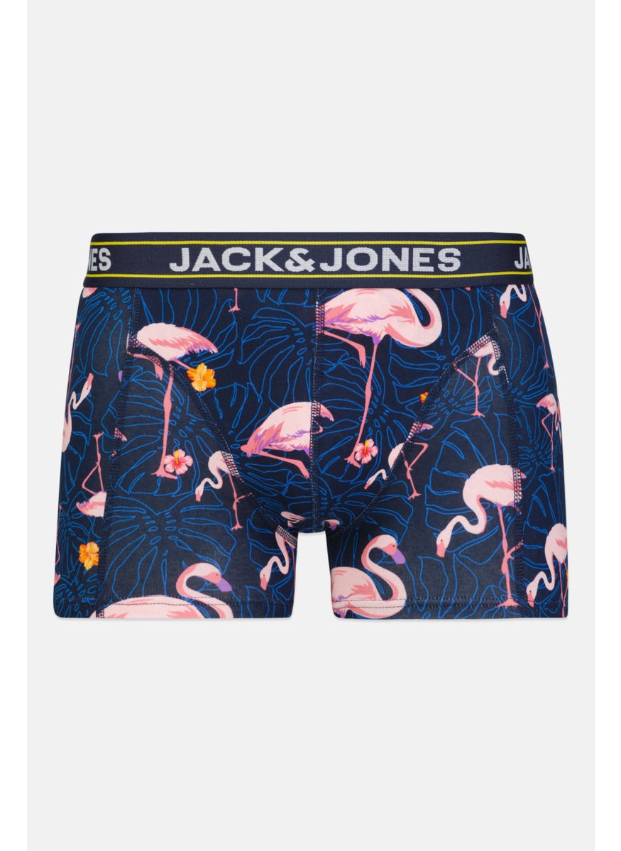 Jack Jones - Men 3 Pieces Allover Print Boxer Briefs, Multicolor - Image 1