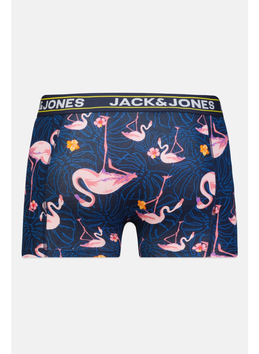 Jack Jones - Men 3 Pieces Allover Print Boxer Briefs, Multicolor - Image 1