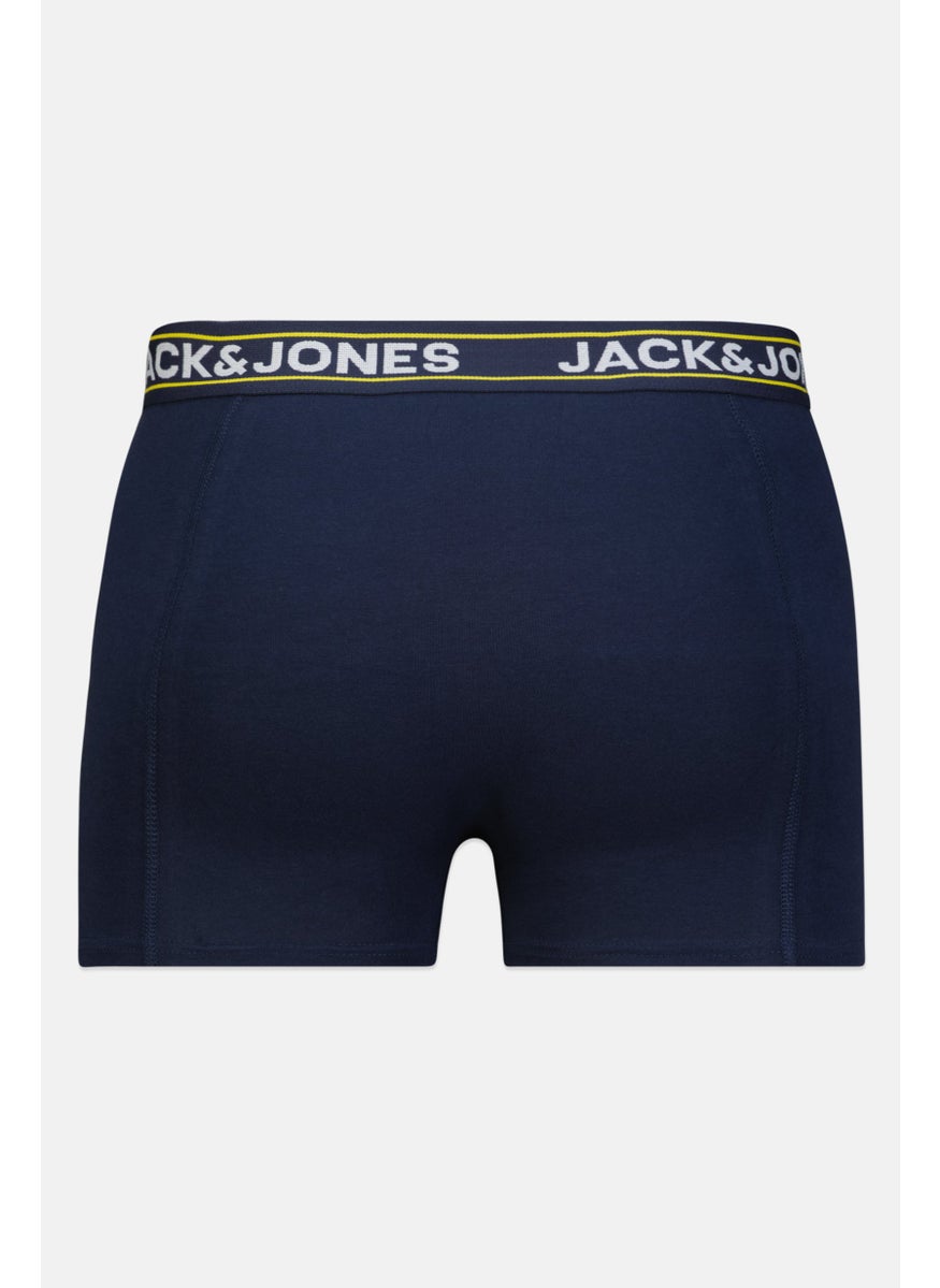 Jack Jones - Men 3 Pieces Allover Print Boxer Briefs, Multicolor - Image 1