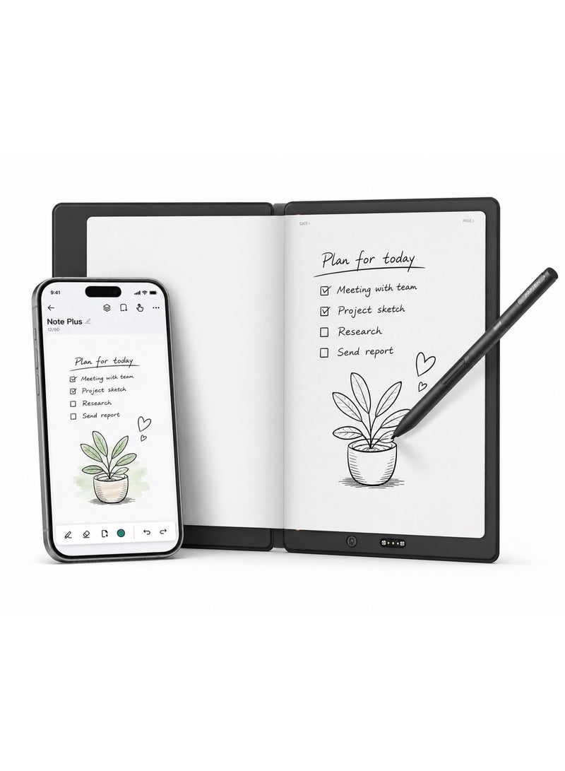XP-PEN Note Plus Smart Digital Notebook with Pen, Bluetooth Phone Sync for Sketching, Note-Taking, Digital Art, Study & Meetings - Image 1