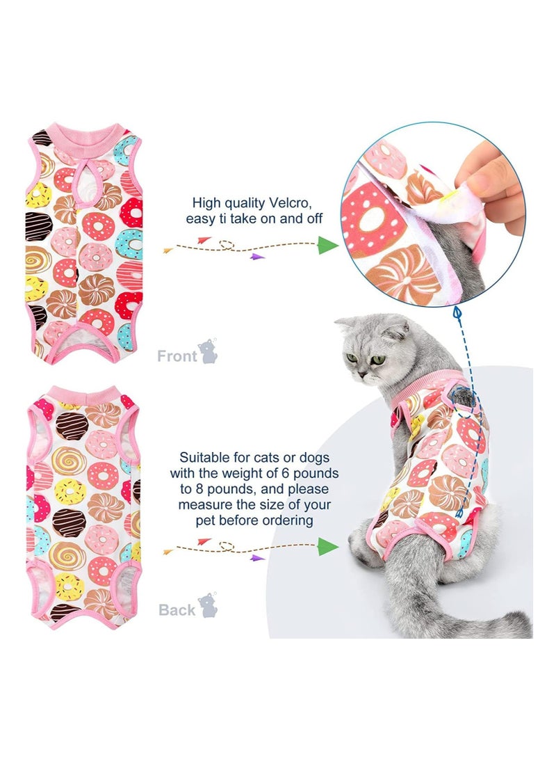 KASTWAVE Castove 4 Piece Cat Recovery Suit Cat Surgery Recovery Suit Physiological Clothing Breathable Cotton Clothes for Abdominal Wounds or Skin Diseases Size L - Image 3