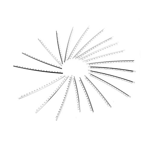 LGEGE 20 Pcs Acoustic Electric Guitar Frets, Fret Wire, Stainless Steel 2.0MM, Fret wire Set Chrome - Image 1