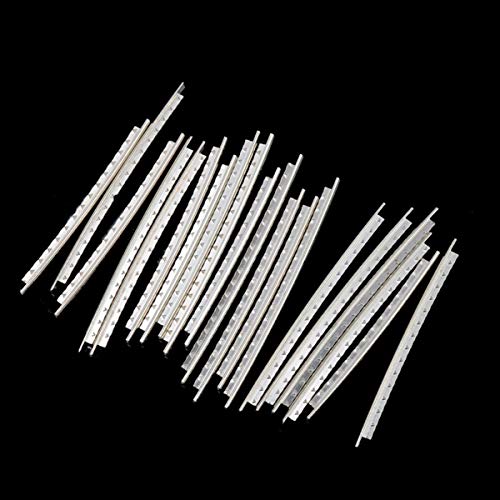 LGEGE 20 Pcs Acoustic Electric Guitar Frets, Fret Wire, Stainless Steel 2.0MM, Fret wire Set Chrome - Image 4
