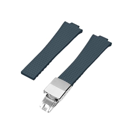 INO Design Brton(CTFTS) Watch Bands - Rubber Watch Strap Quick Release Watchband Replacement for Tissot PRX 35/40mm Quartz/Powermatic 80 Automatic Versions Watches for Men and Women, Dark Blue - Image 5