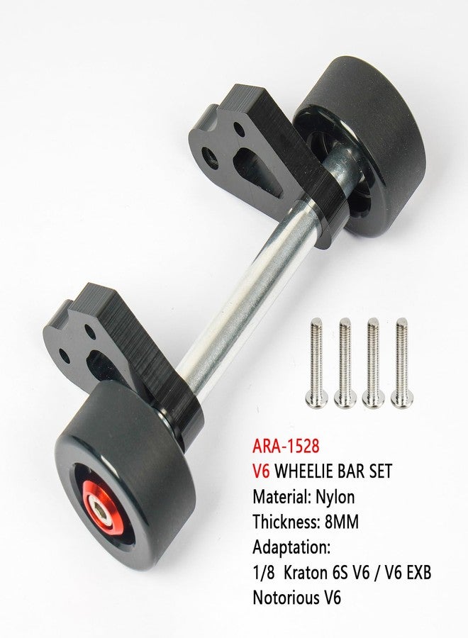 MOSHNOLY Wheelie Bar Set for RC Car Arrma 6S 1/8 Kraton V6/Kraton EXB V6 RC Car Upgrade Parts,Pre-Assembled Nylon Front Stand Up Wheel Upgrades Replacement ARA1528-1/8 Kraton V6 - Image 4