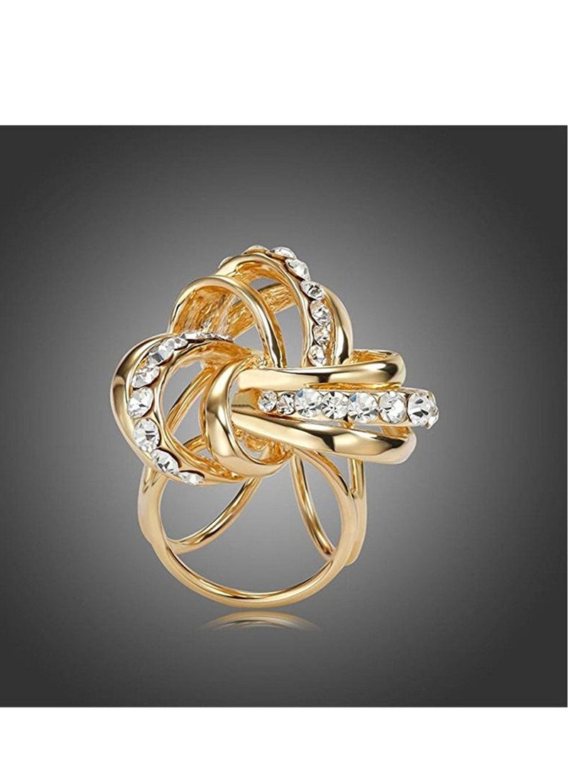 Excefore Ladies Three Rings Silk Scarves Clip,  Simple Fashion Clothing Buckles, Scarf Chiffon Buckle, Suitable for Ladies Girls Clothing Scarf Shawl  - Image 5