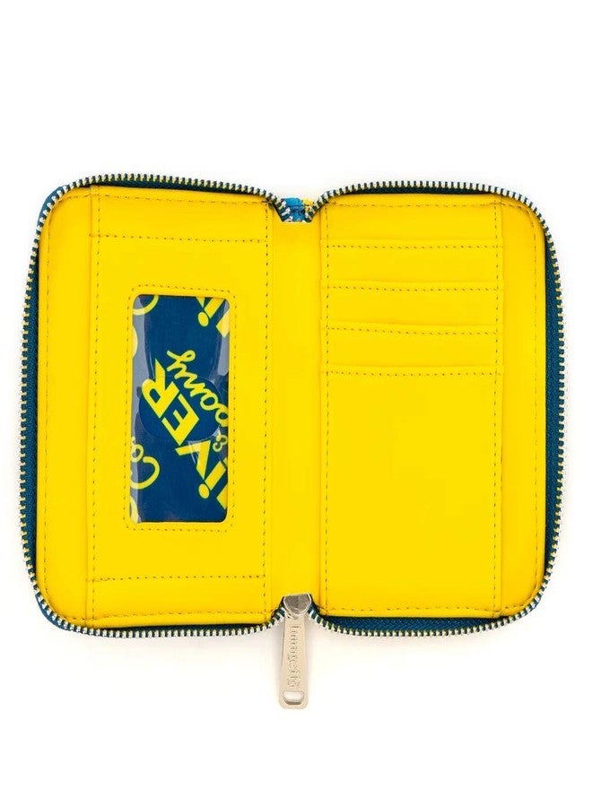 Loungefly x Disney Oliver and Company Taxi Ride Zip-Around Wallet (Blue/Yellow, One Size) - Image 3