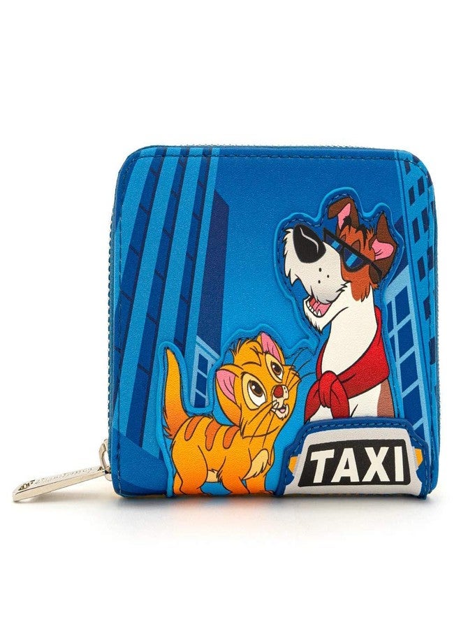 Loungefly x Disney Oliver and Company Taxi Ride Zip-Around Wallet (Blue/Yellow, One Size) - Image 4