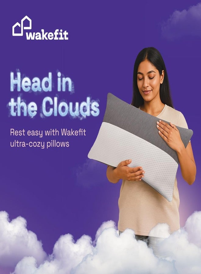 ويكفيت وسادة نوم للأطفال من ويكفيت، مصنوعة من ألياف البوليستر المجوفة، مقاس 12 × 18 بوصة، باللونين الأبيض والرمادي، طقم من 4 قطع - Image 3