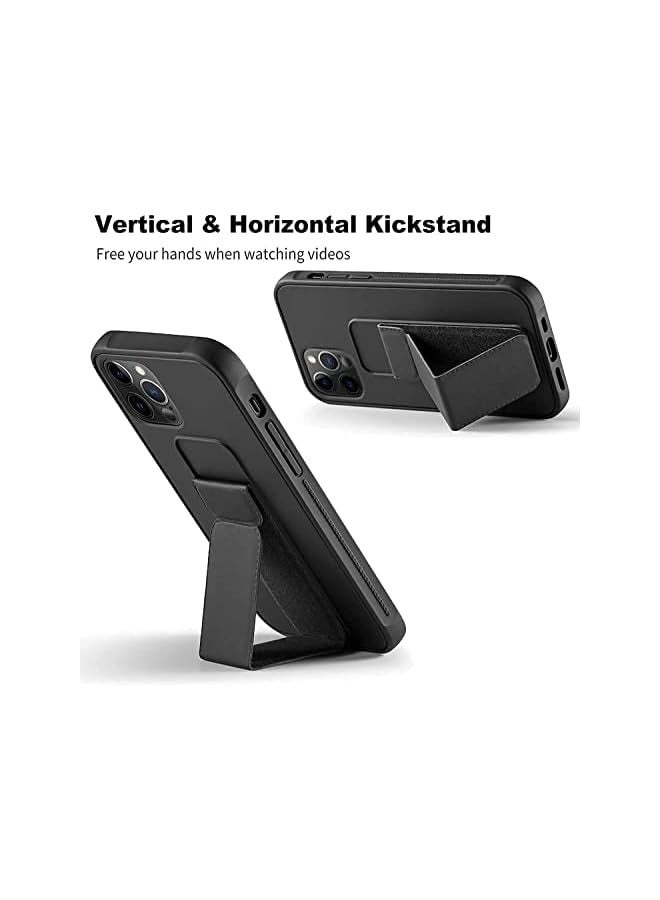 erorex Case Cover Compatible with iPhone 15 plus Magnetic Car Mount Kickstand and holder, Premium Silicone Vertical and horizontal Hand Strap, and Grip with multi-stand  - Image 2
