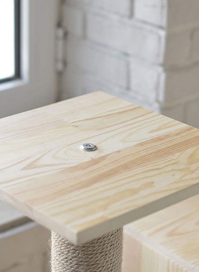 GoldenLike Cat Tree,Multi-Level Kitten Play House with Scratching Posts - Image 3