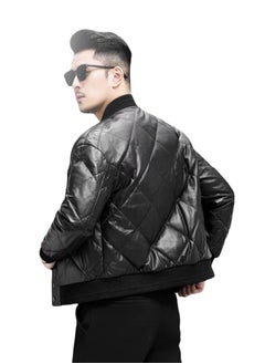 Generic Top leather (M12) mens Smooth Lamb Leather Jacket  - Image 2