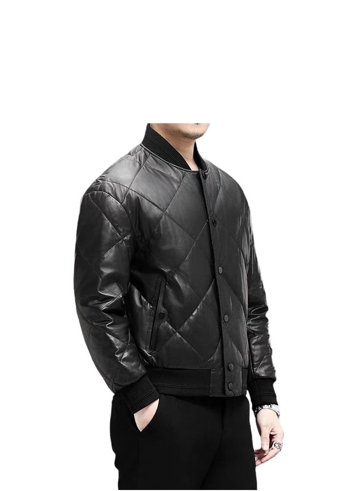 Generic - Top leather (M12) mens Smooth Lamb Leather Jacket - Image 1